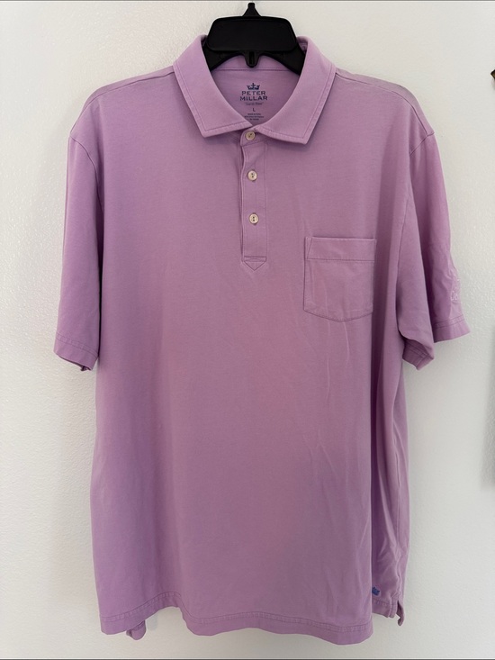 Peter Millar Other - Peter Millar Lavender Short-Sleeve Polo with Chest Pocket